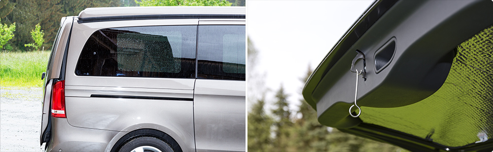 Mercedes-Benz V-Klasse Fenster mit dem Brandrup AIR-SAFE®